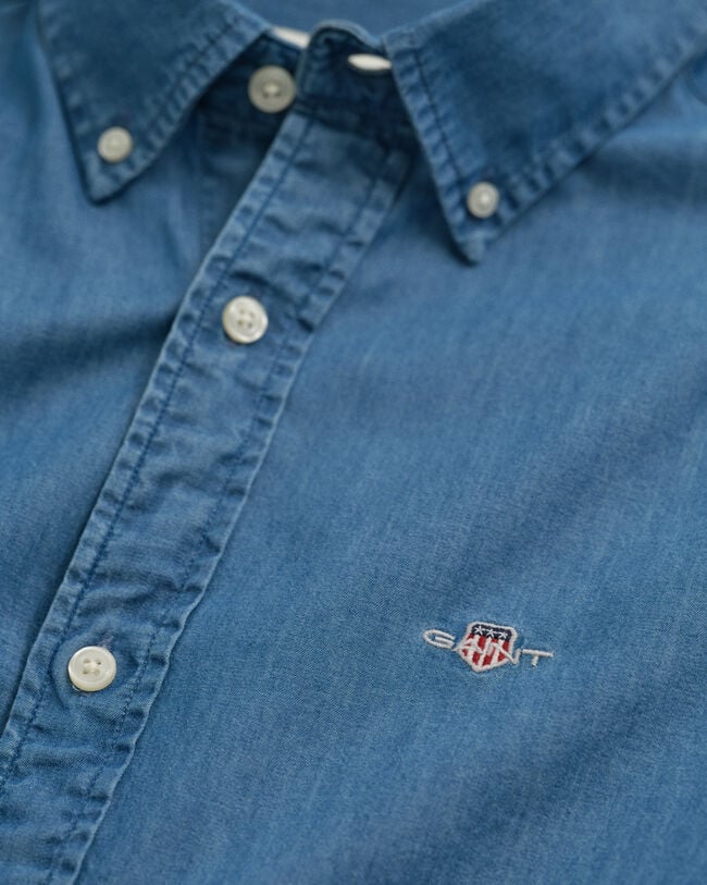 Slim Fit Indigo Hemd