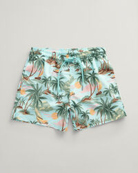 Hawaiian Print Badeshorts