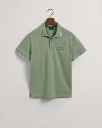 3-Color Tipped Piqu&eacute;-Poloshirt