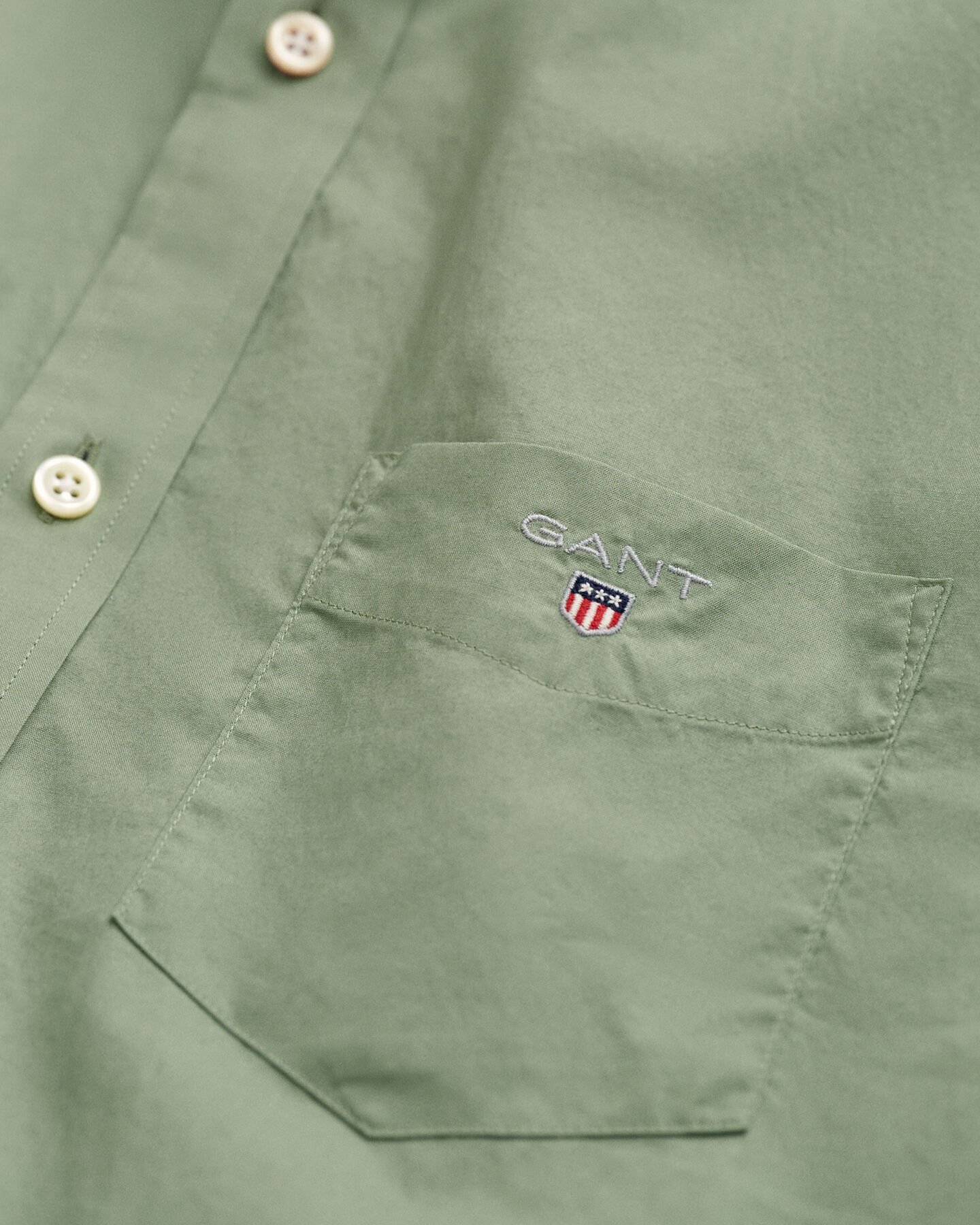 Regular Fit Broadcloth Kurzarm Hemd