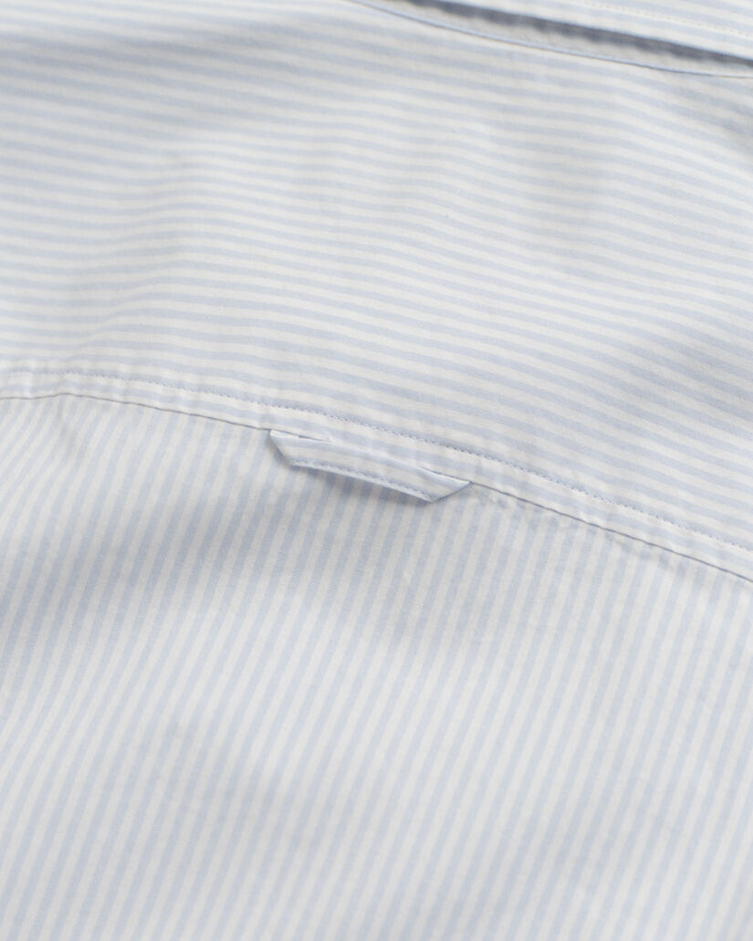 Slim Fit Popeline Bluse mit Streifen