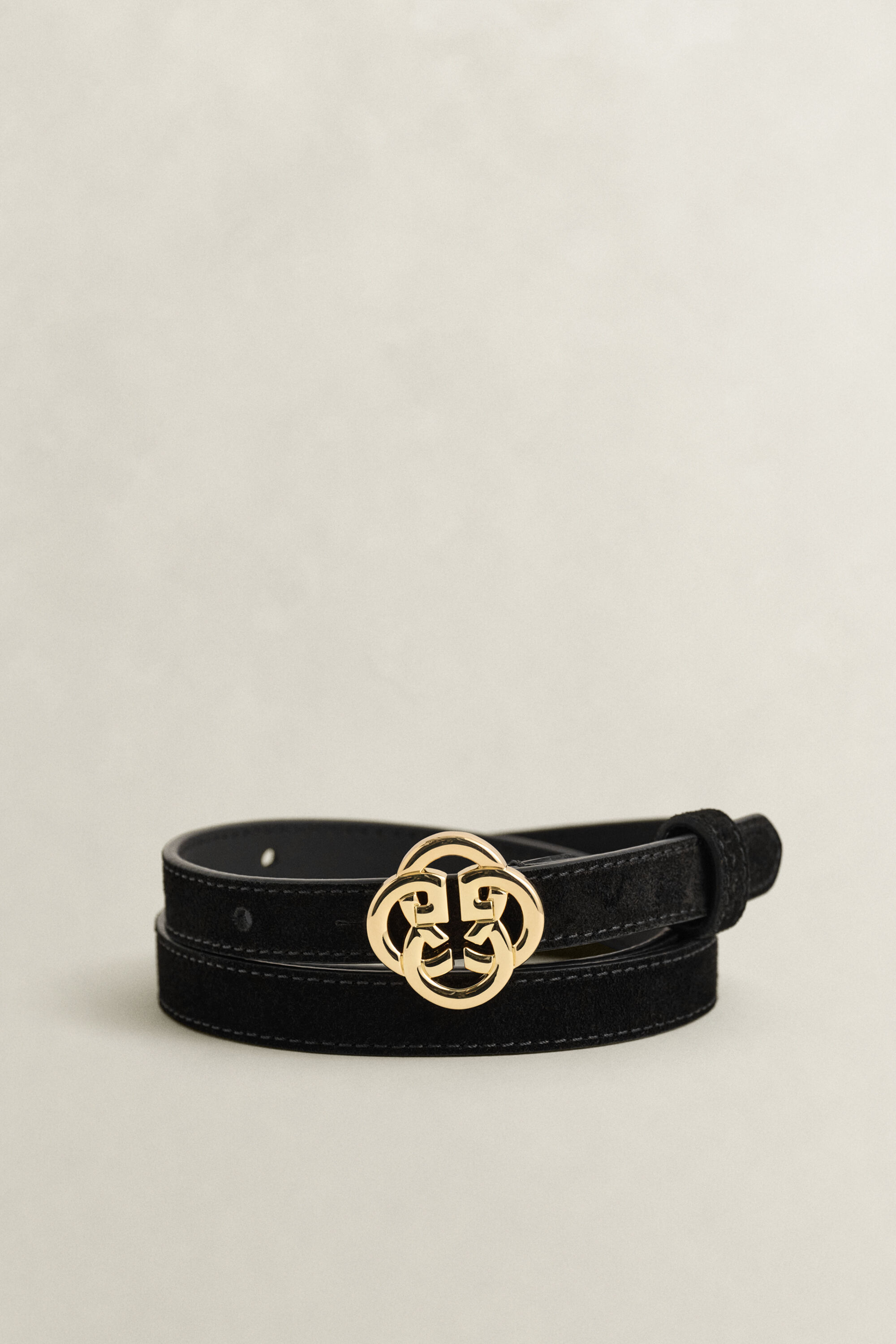 Monogram Suede Belt
