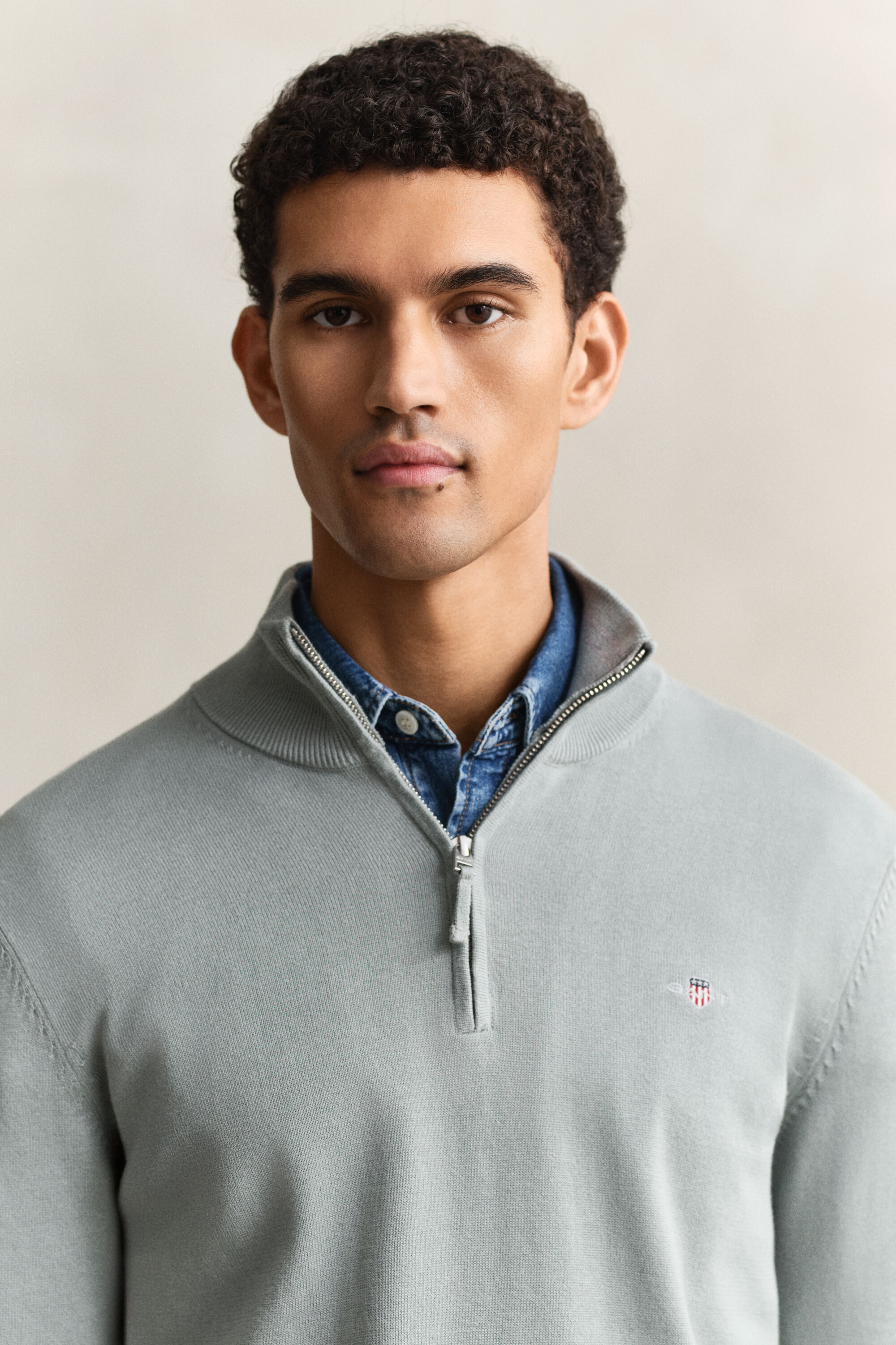 Classic Cotton Half-Zip Sweater