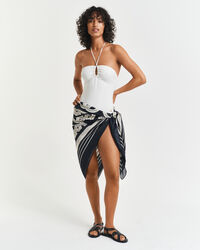 G Patterned Baumwoll Seiden Sarong