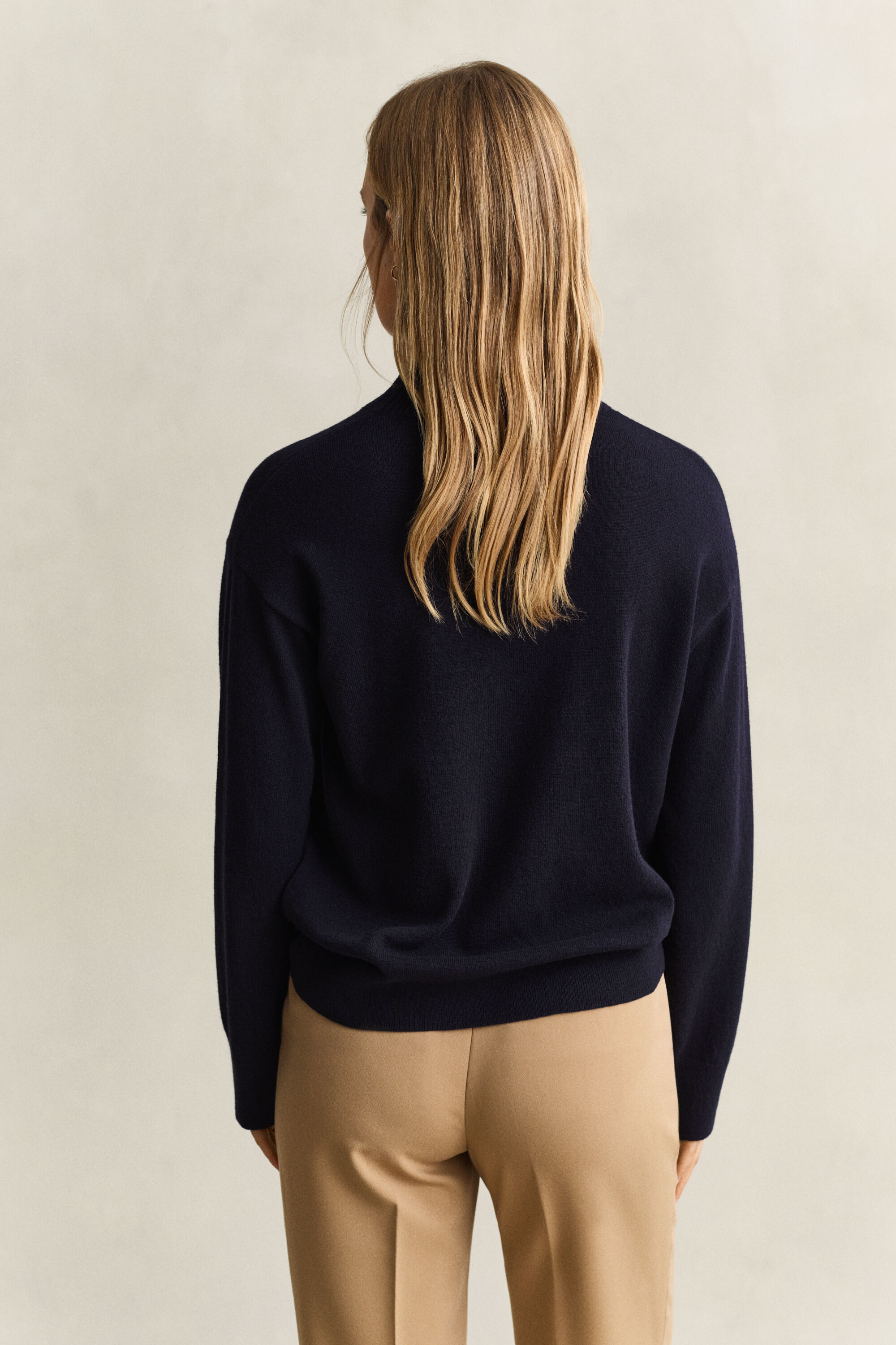 Stehkragenpullover aus feiner Lambswool