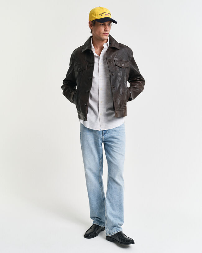 Regular Fit Tattersall Classic Oxford-Hemd