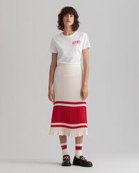 Faltenrock mit Streifen