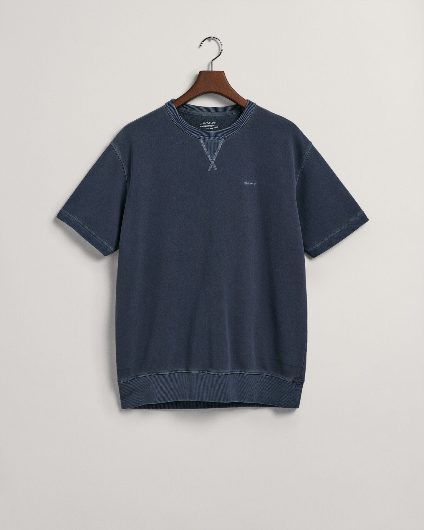 Sunfaded Kurzarm-Sweatshirt