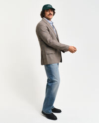 Regular Fit Glen Check Sakko