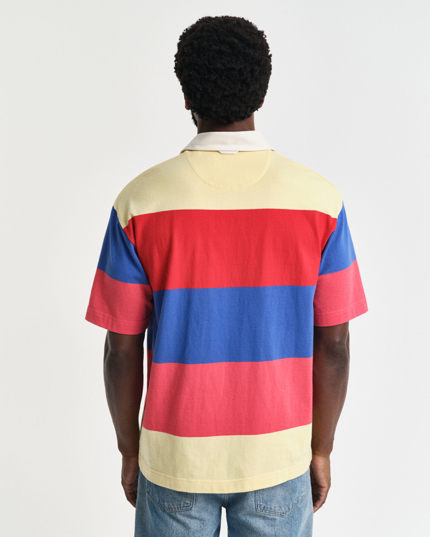 Kurzärmliges Heavy Rugger mit Streifen