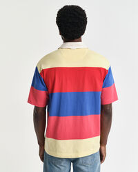 Kurzärmliges Heavy Rugger mit Streifen