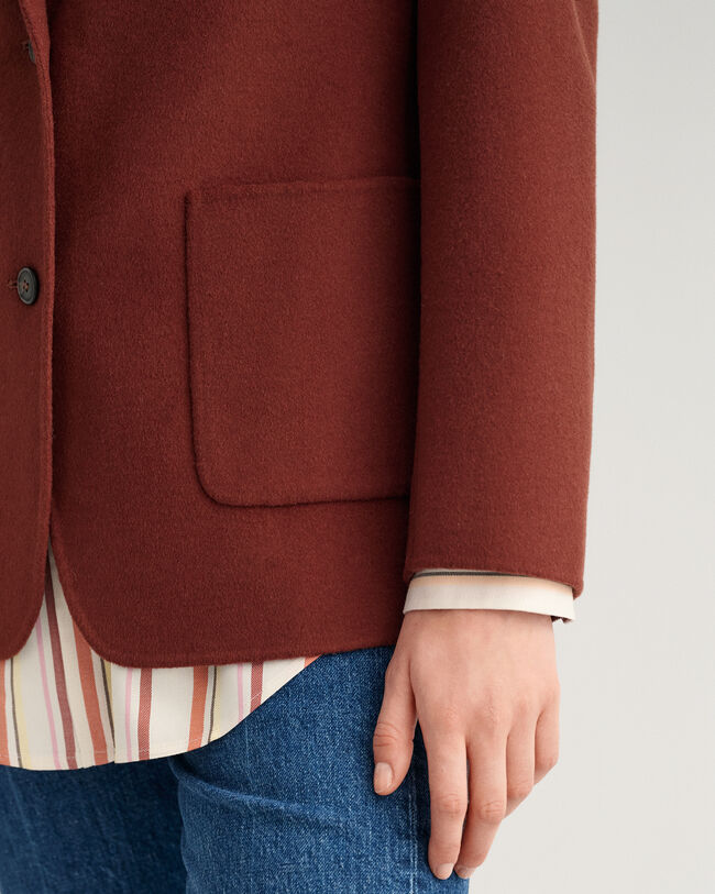 Handgenähter Blazer in gerader Form