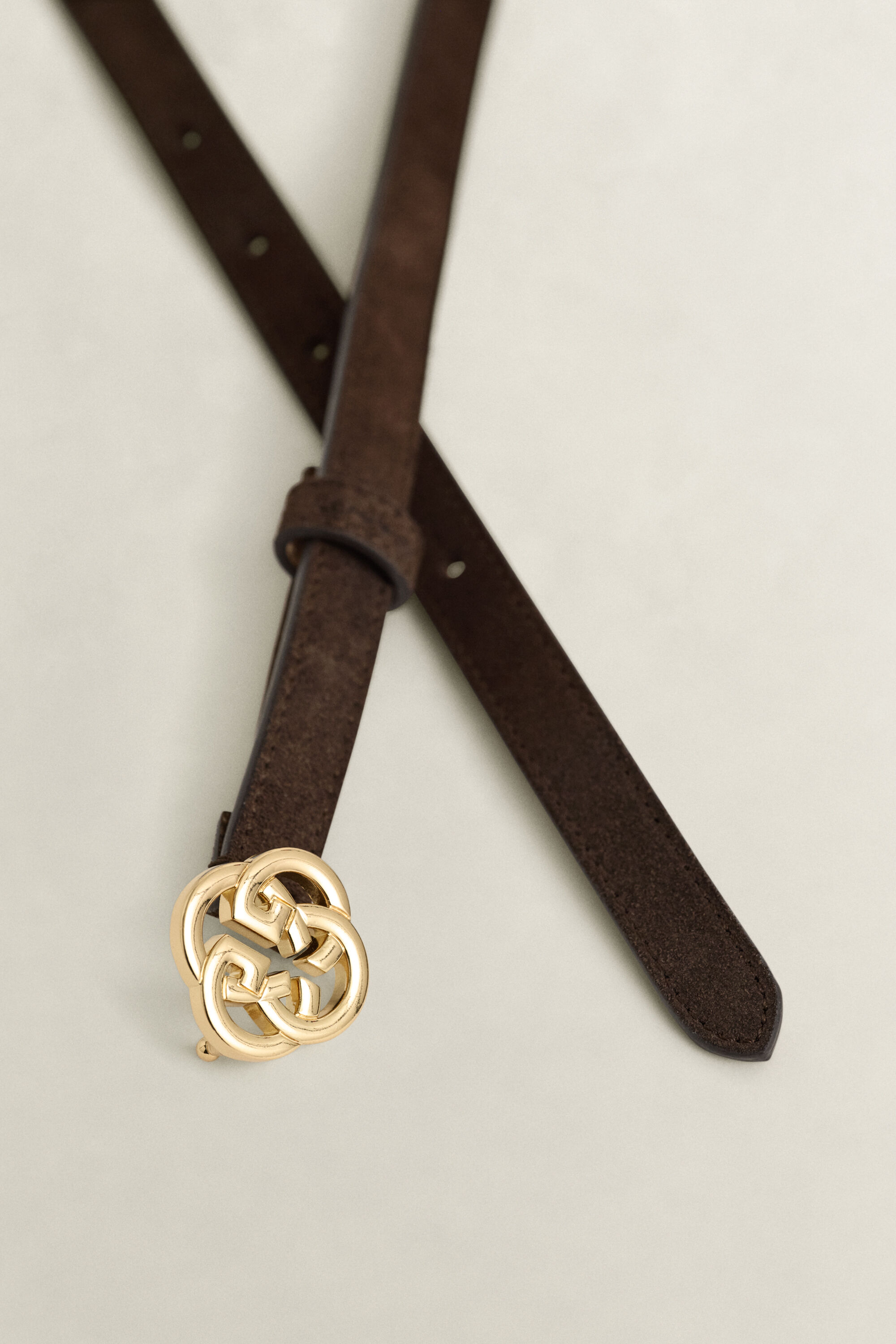 Monogram Suede Belt
