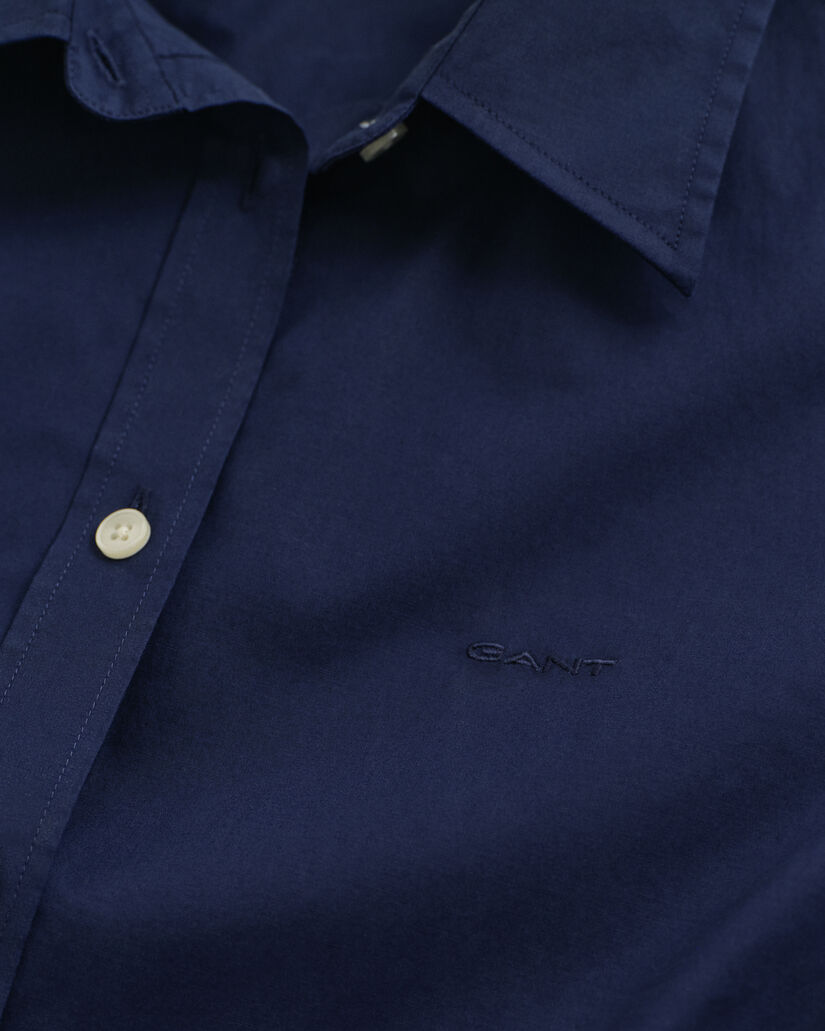 Slim Fit Popeline Bluse