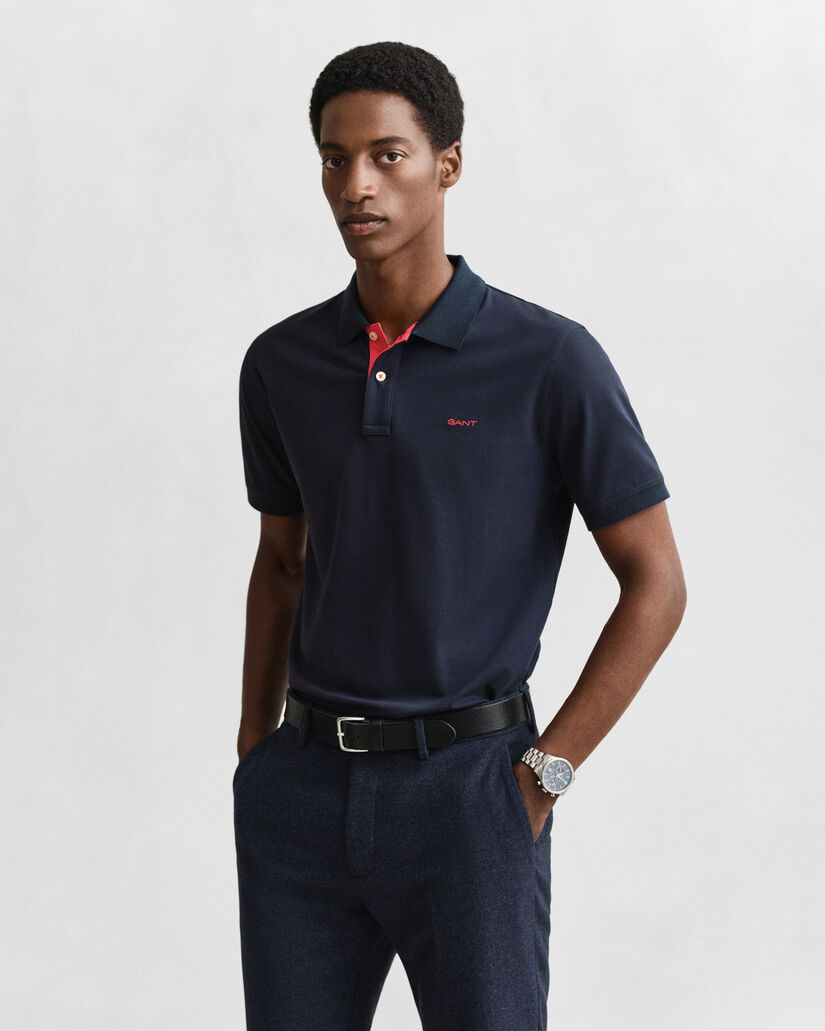 Kontrast Piqué Poloshirt