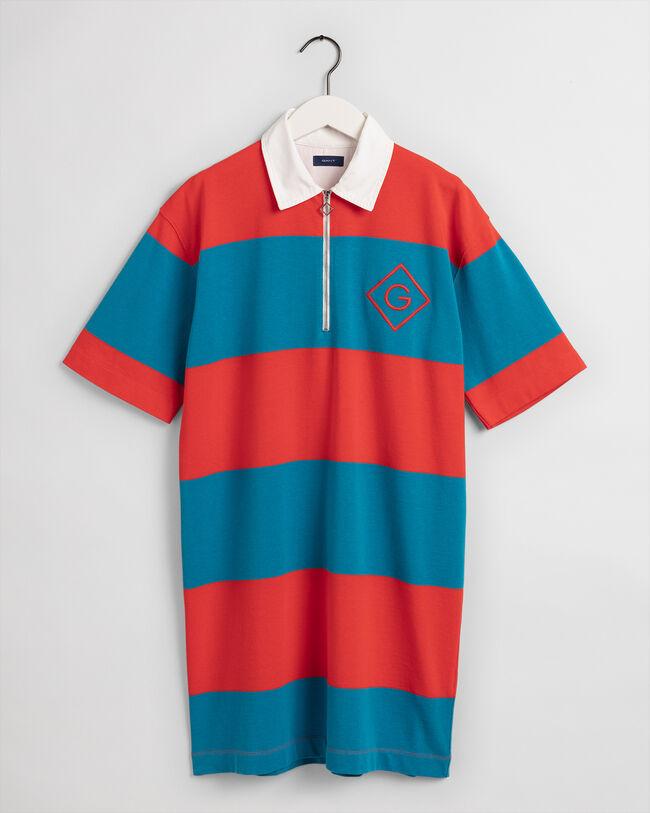 Kurzarm Heavy Rugger Kleid mit Rei&szlig;verschluss