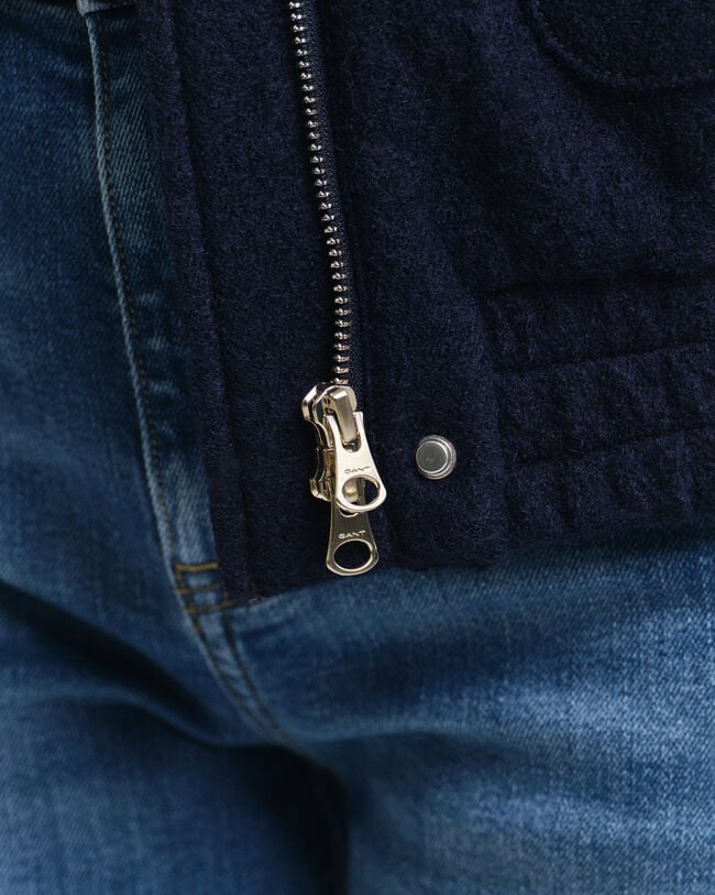 Harrington Jacke aus Wolle