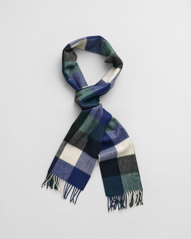Karierter Schal aus Merinowolle