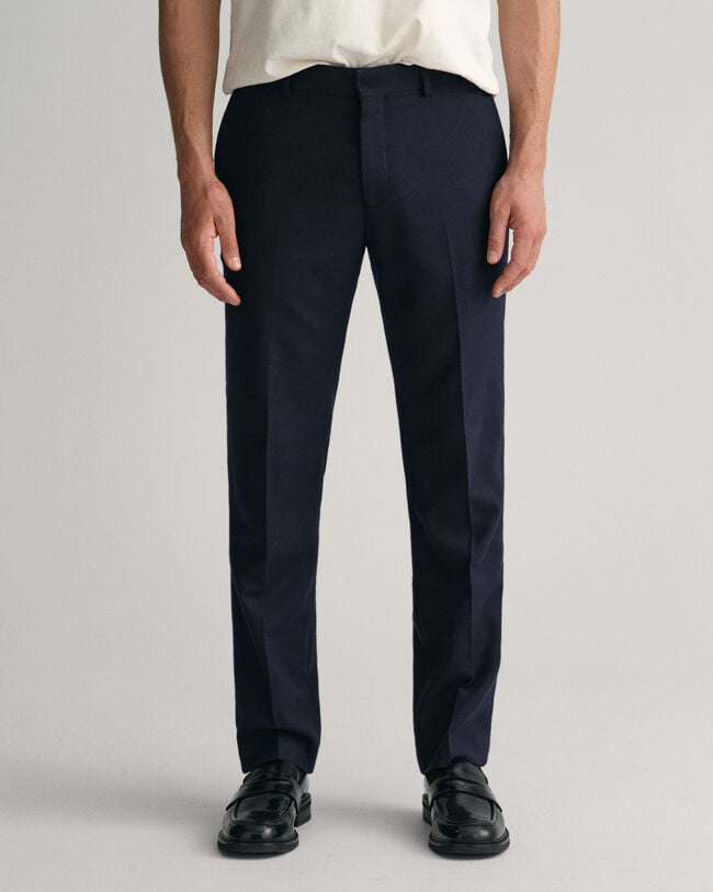 Slim Fit Flanellhose