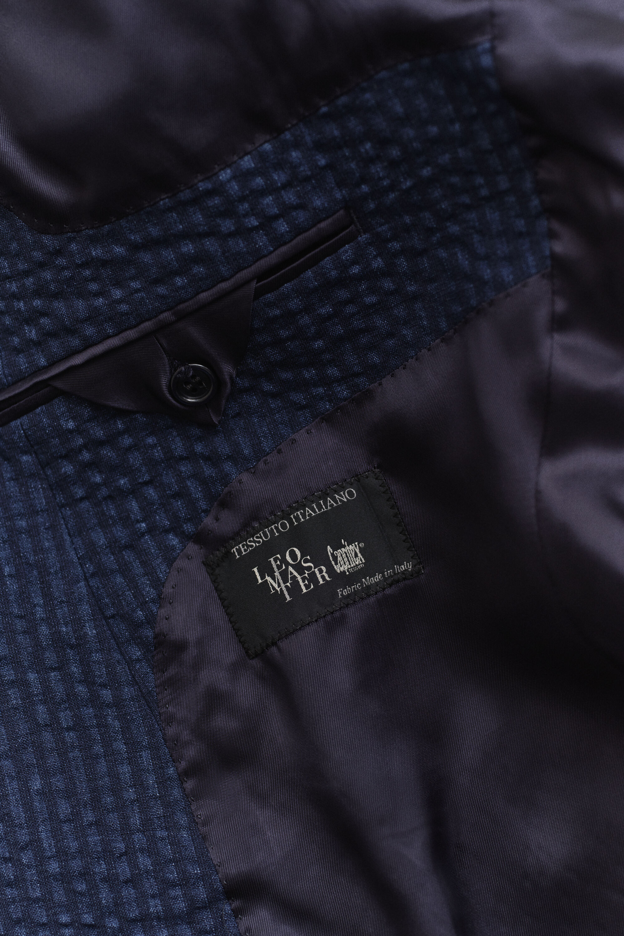 Indigo Seersucker Anzugsakko