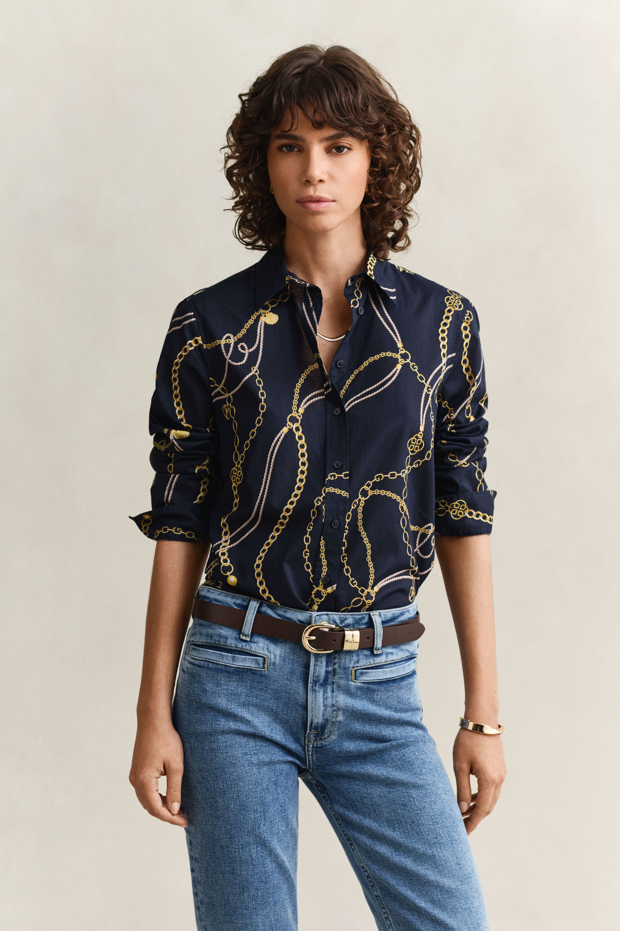 Camicia in voile di cotone