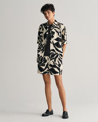 Relaxed Fit Palm Print Pull-On Shorts