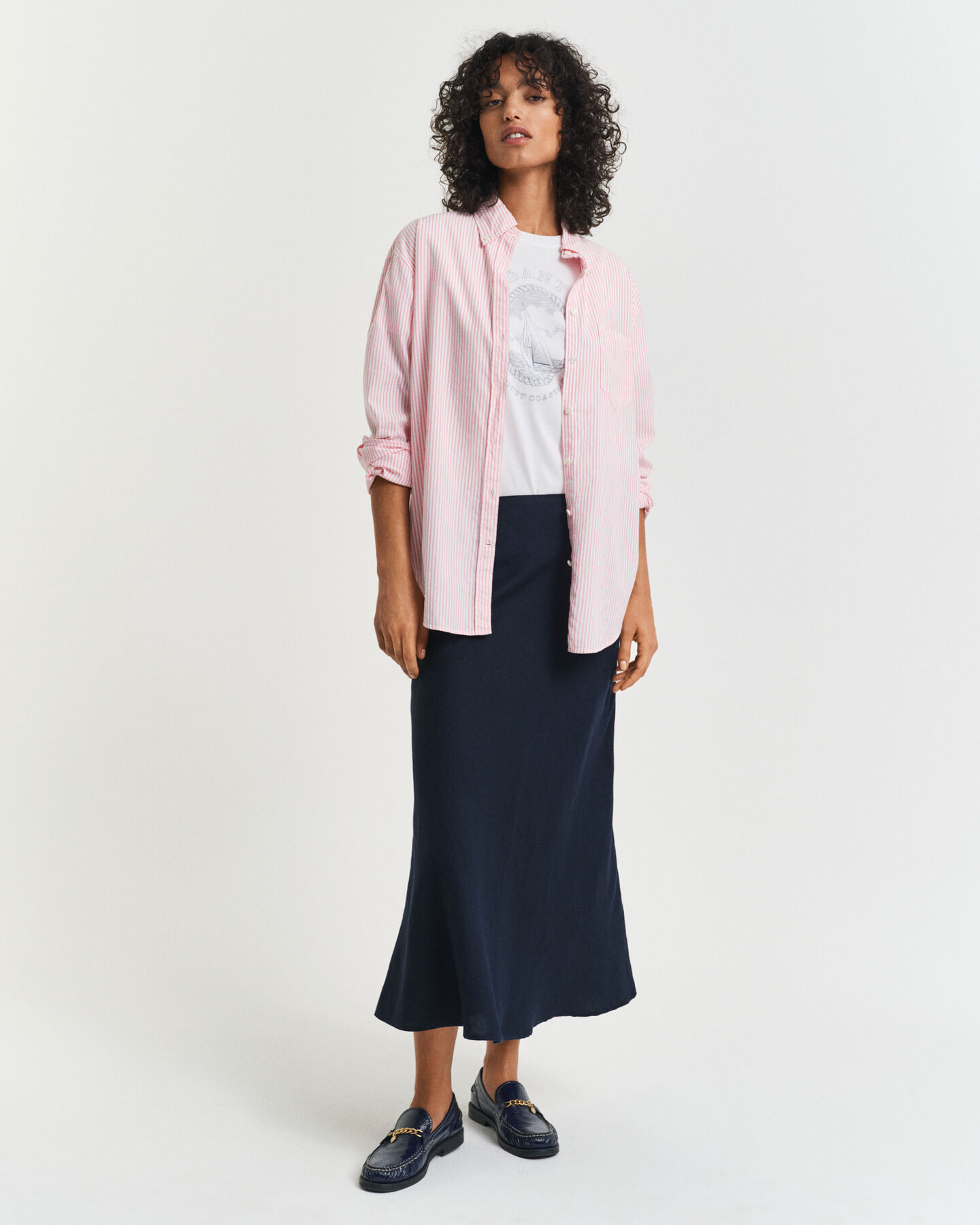 Rock aus Leinenmischung