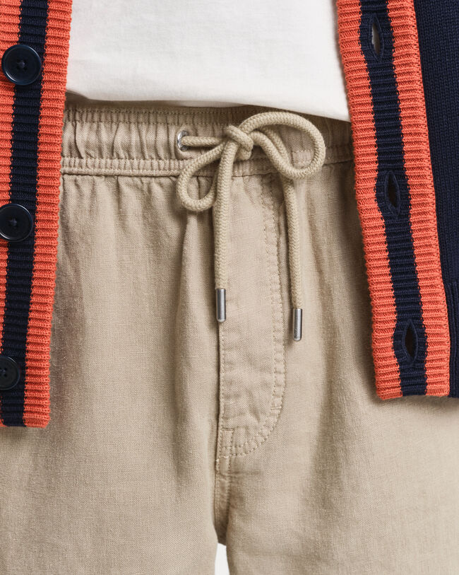 Regular Fit Cargoshorts aus Leinen