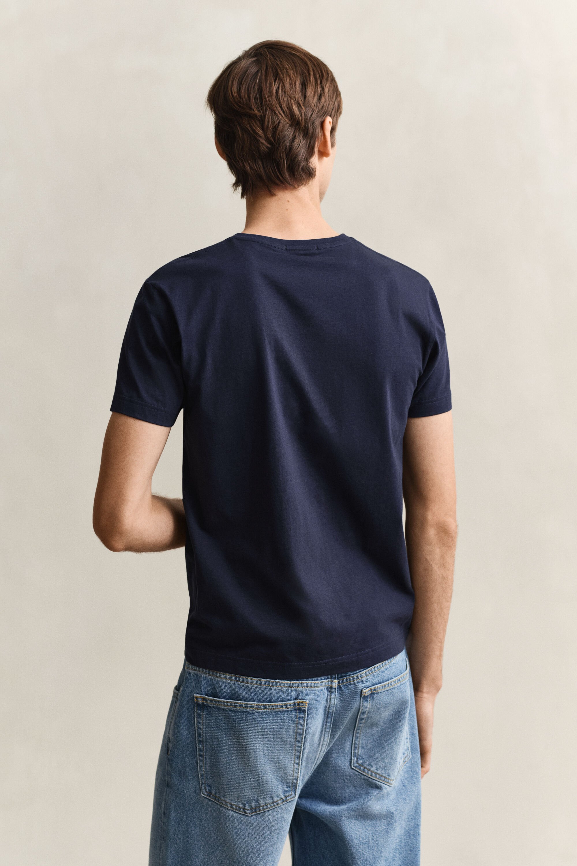 Slim Fit Shield V-Neck T-Shirt