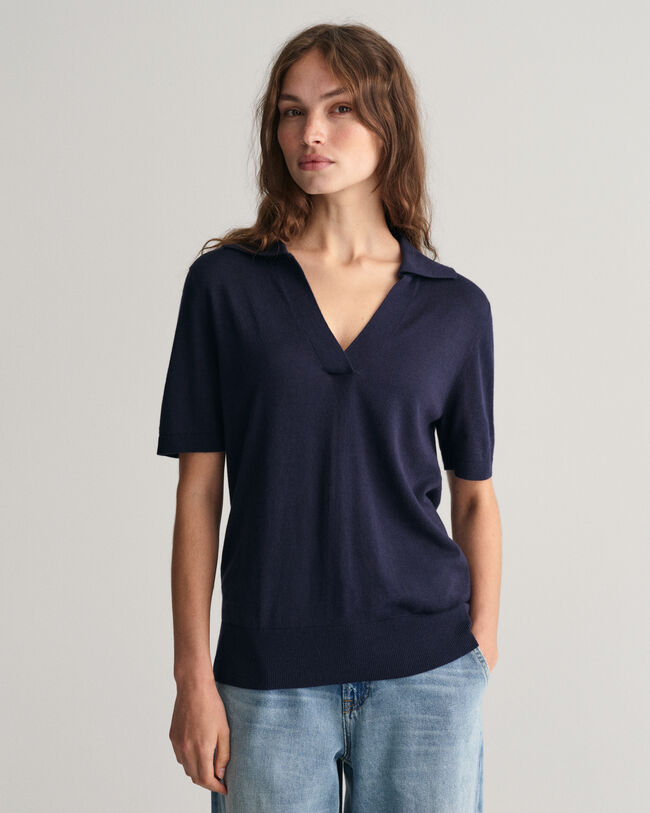 Feinstrick Kurzarm Rugger