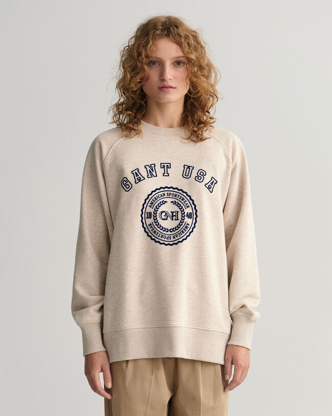 Oversized GANT USA Rundhals-Sweatshirt