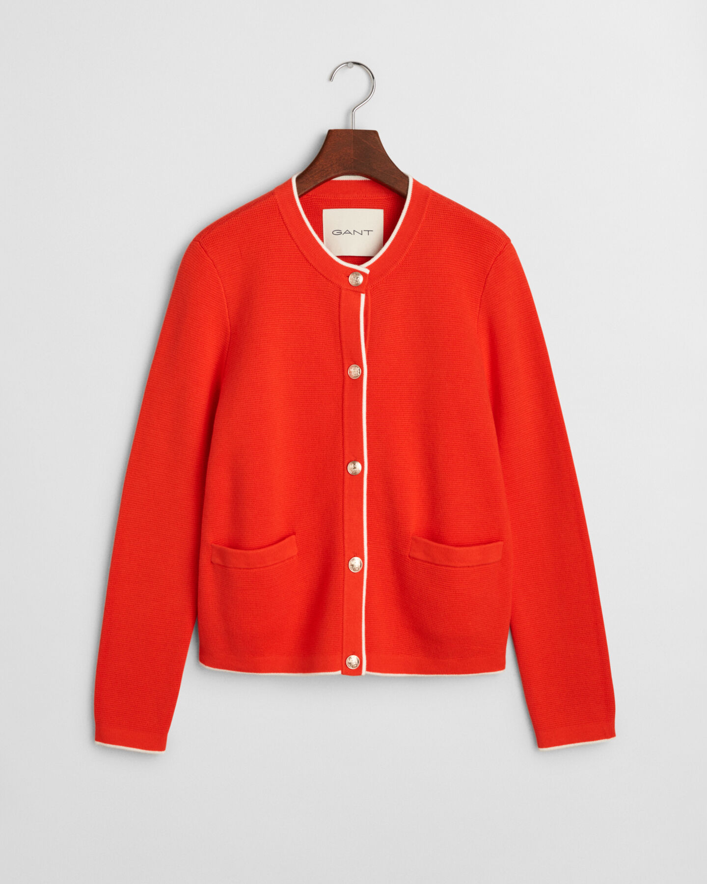 Gestrickte Jacke aus Baumwolle