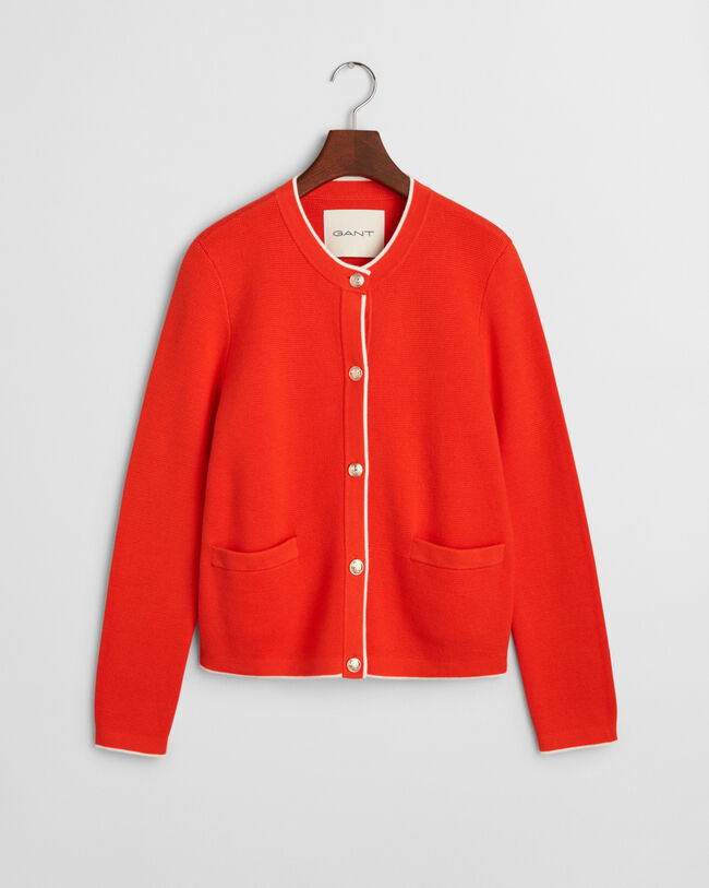 Gestrickte Jacke aus Baumwolle