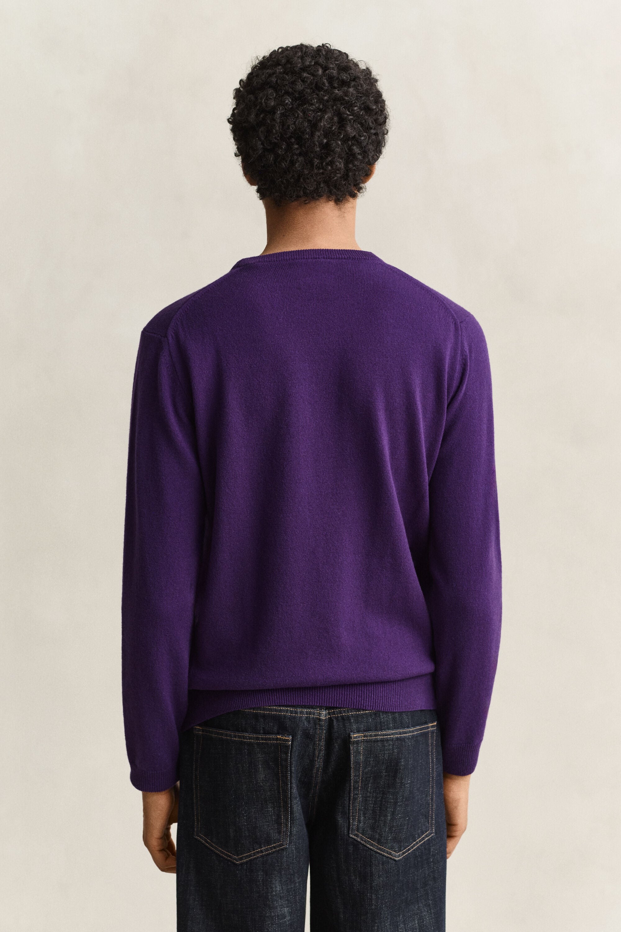 Rundhalspullover aus Lambswool