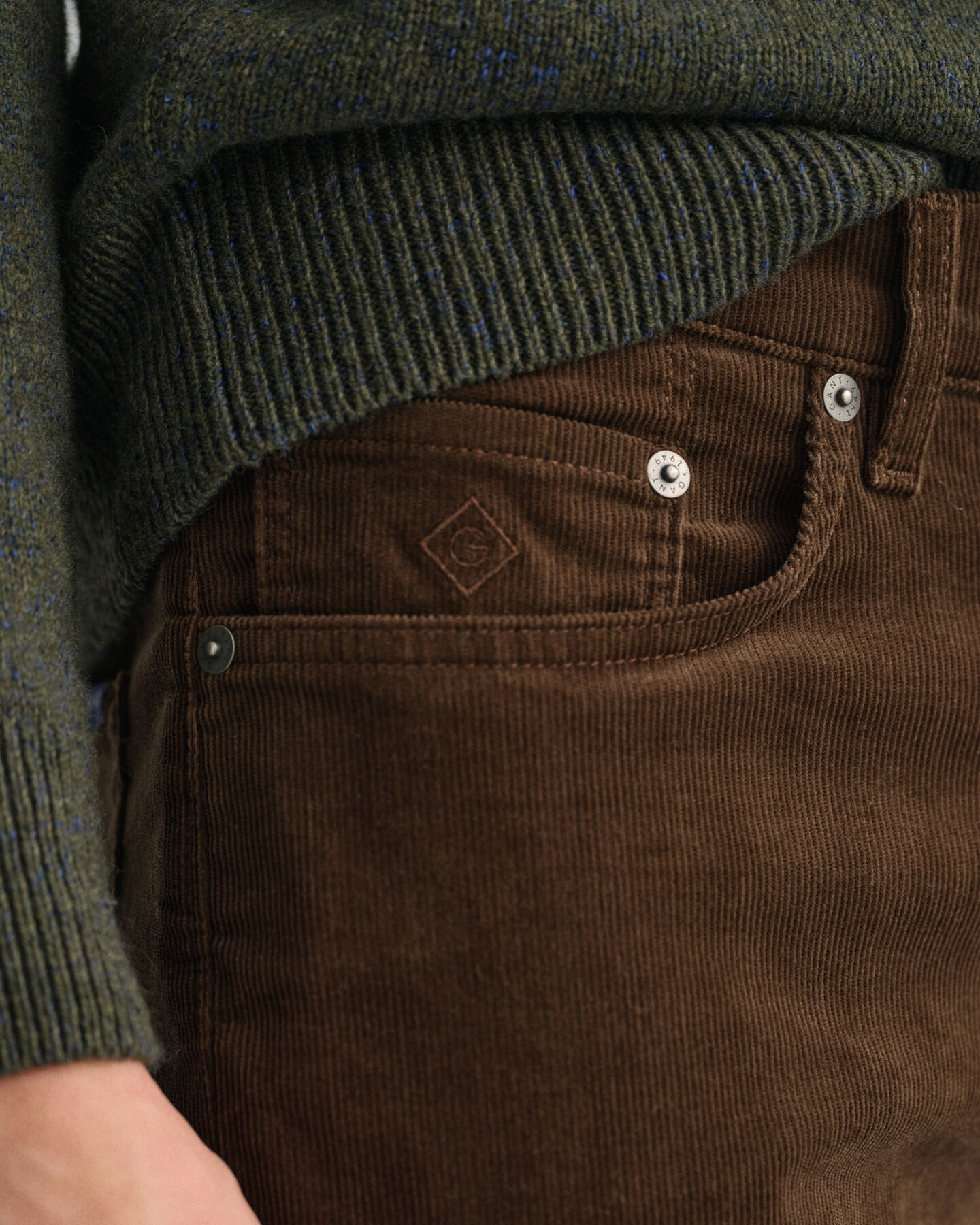 Hayes Slim Fit Cord-Jeans