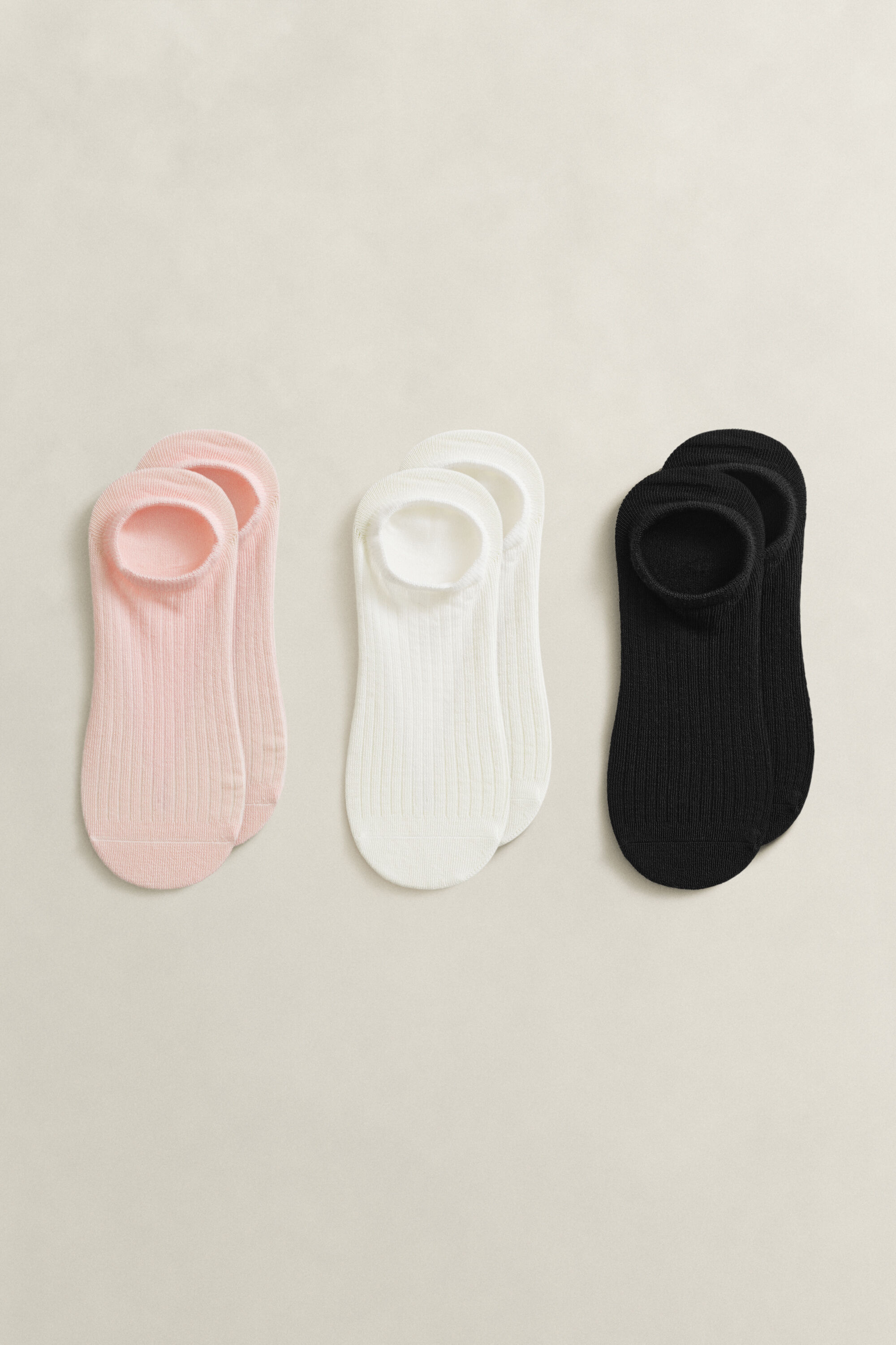 3er-Pack Kurze Gerippte Socken