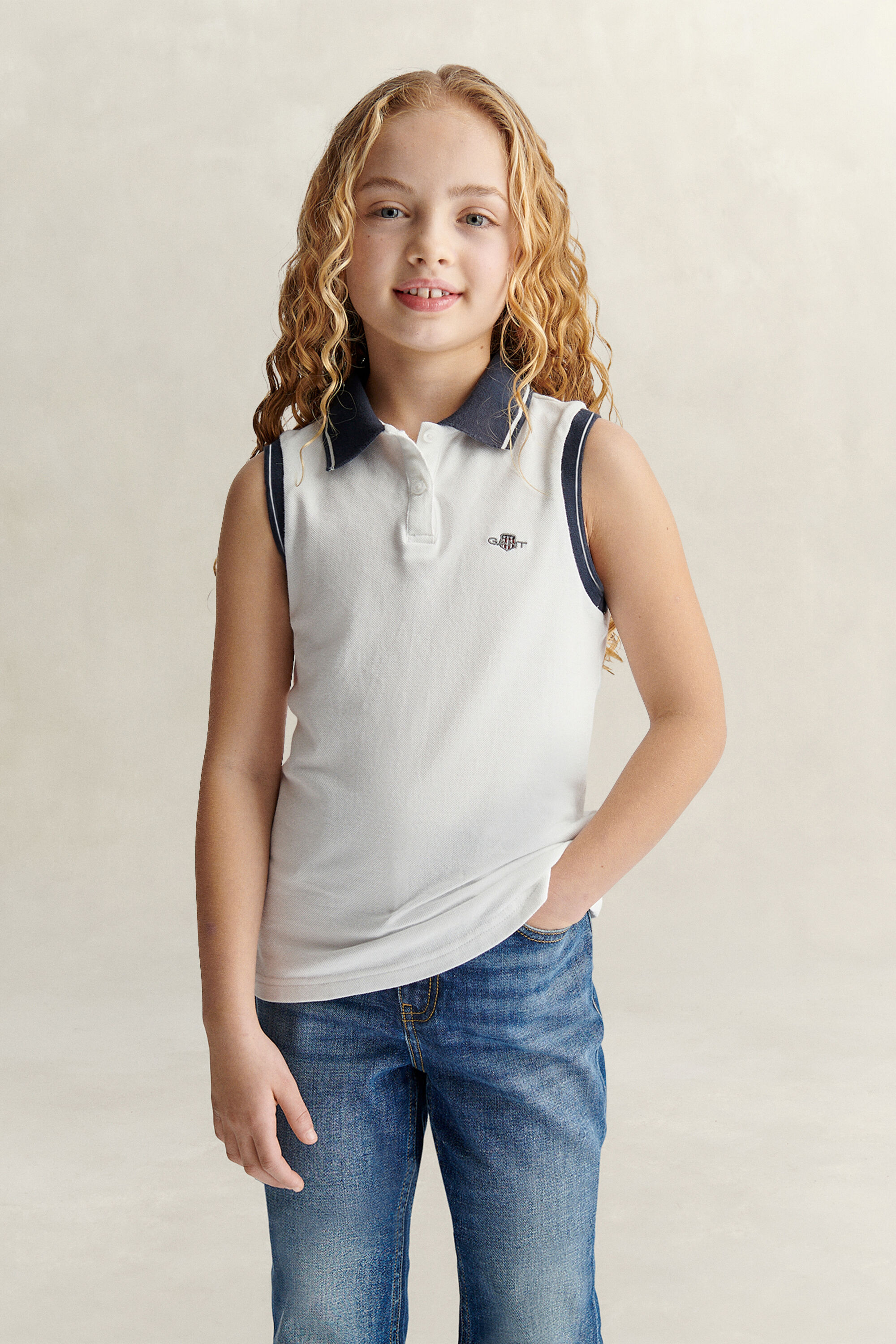 Polo sans manches Ado Fille