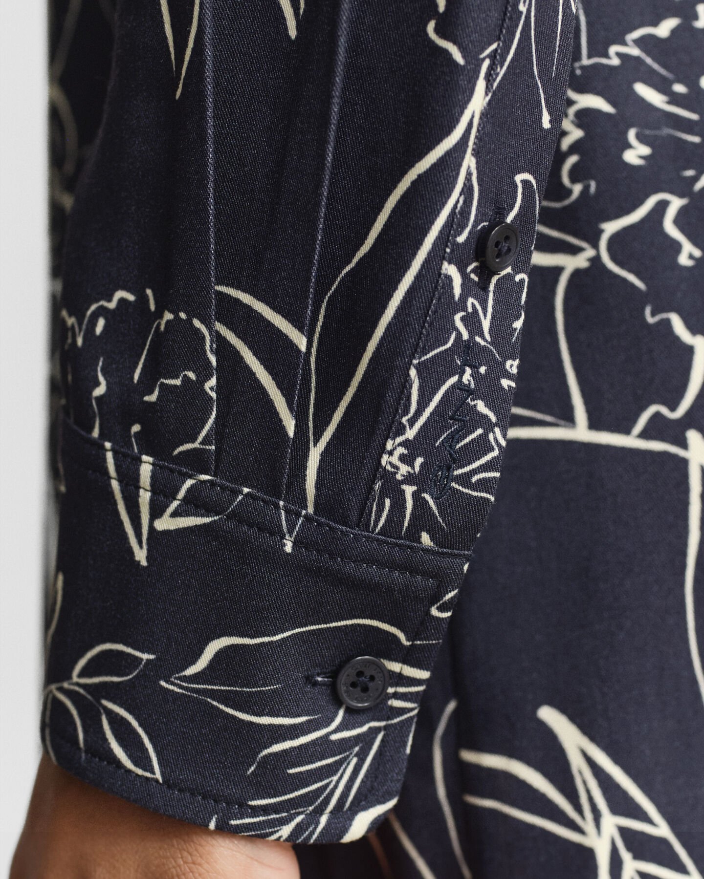 Hemdblusenkleid mit Blumen-Print