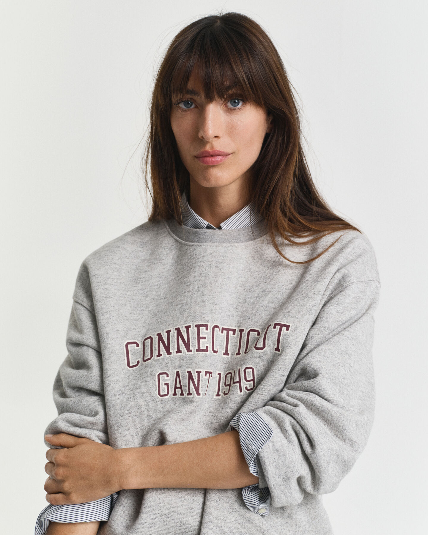 Rundhals-Sweatshirt mit Print