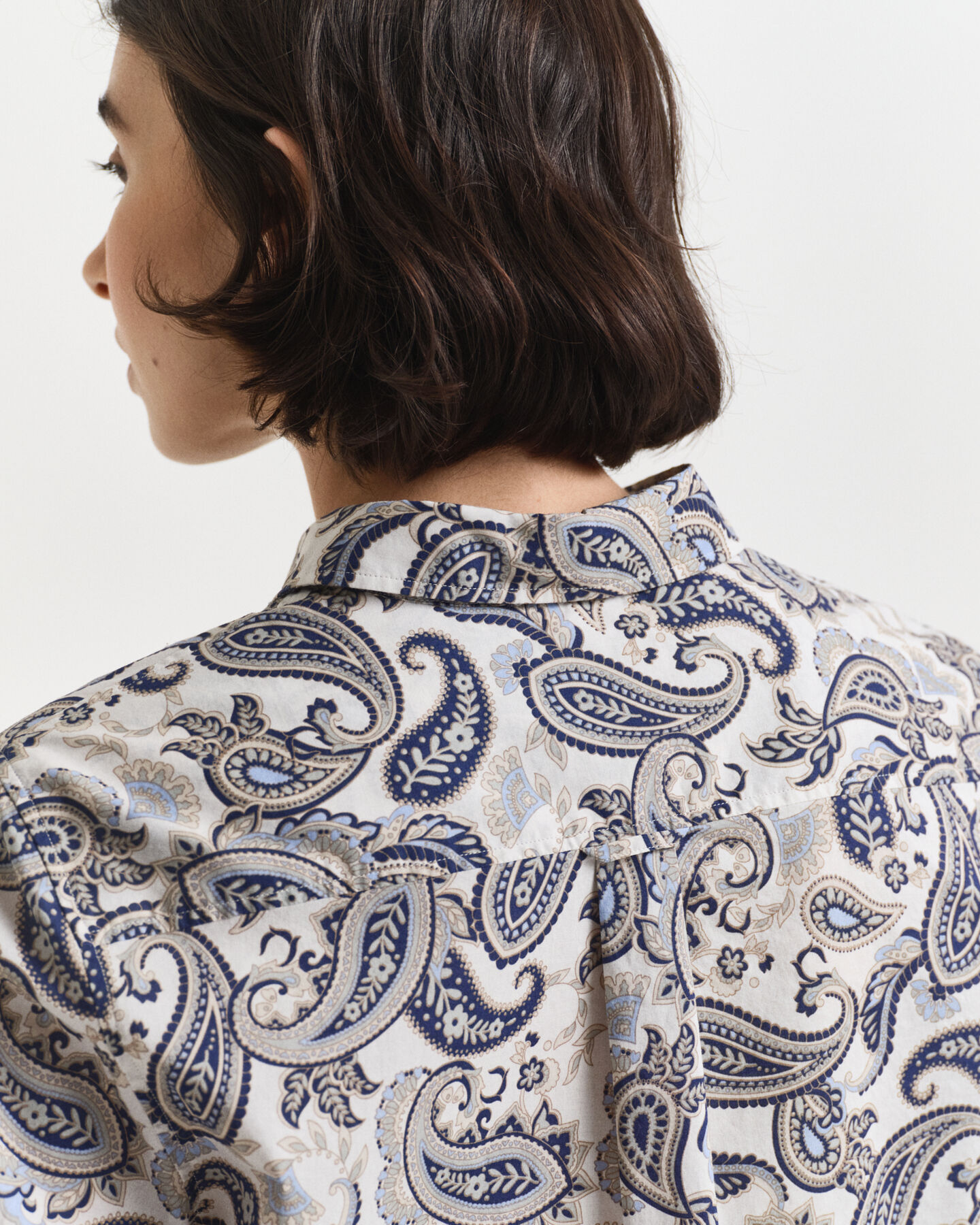 Paisley Bluse aus Baumwoll-Voile