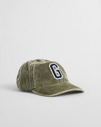 G Badge Washed Cord Cap
