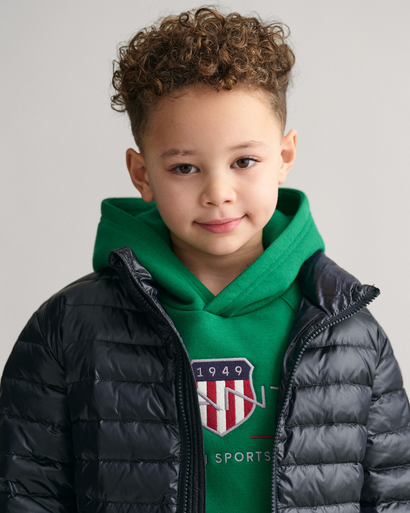 Kids Shiny Leichte Daunensteppjacke