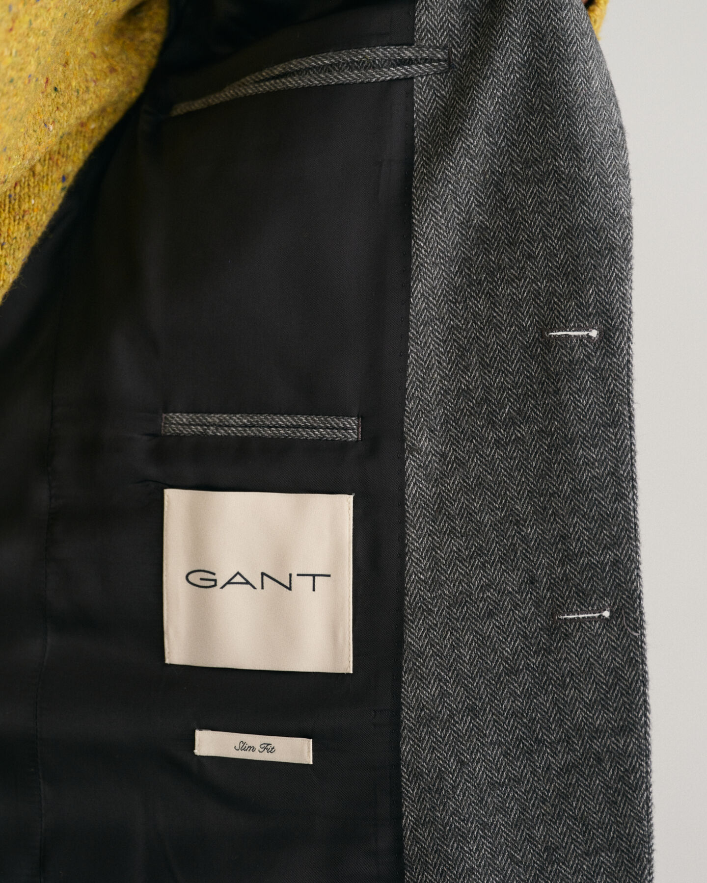 Anzugsakko mit Fischgrätmuster