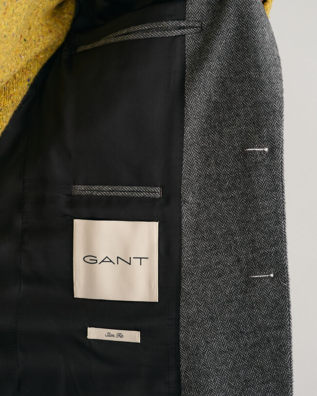 Anzugsakko mit Fischgrätmuster