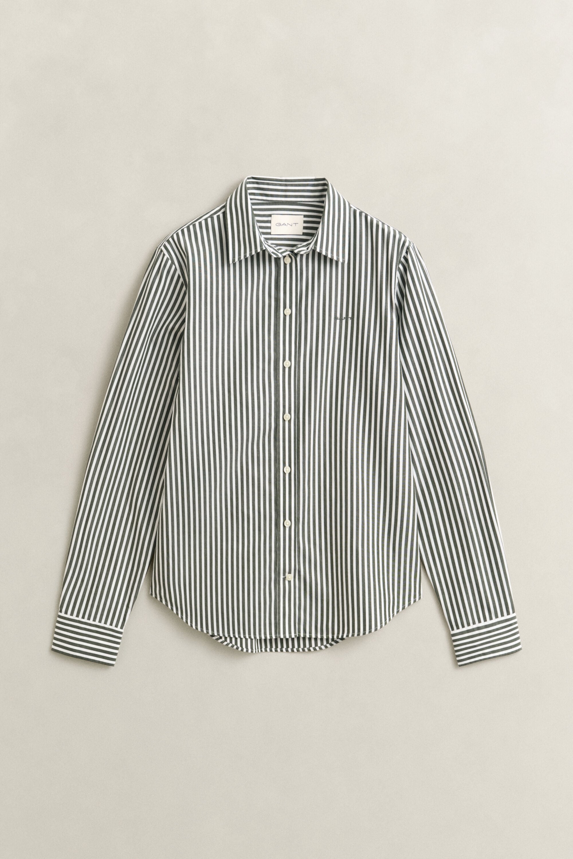 Regular Fit Classic Popeline-Bluse mit Streifen