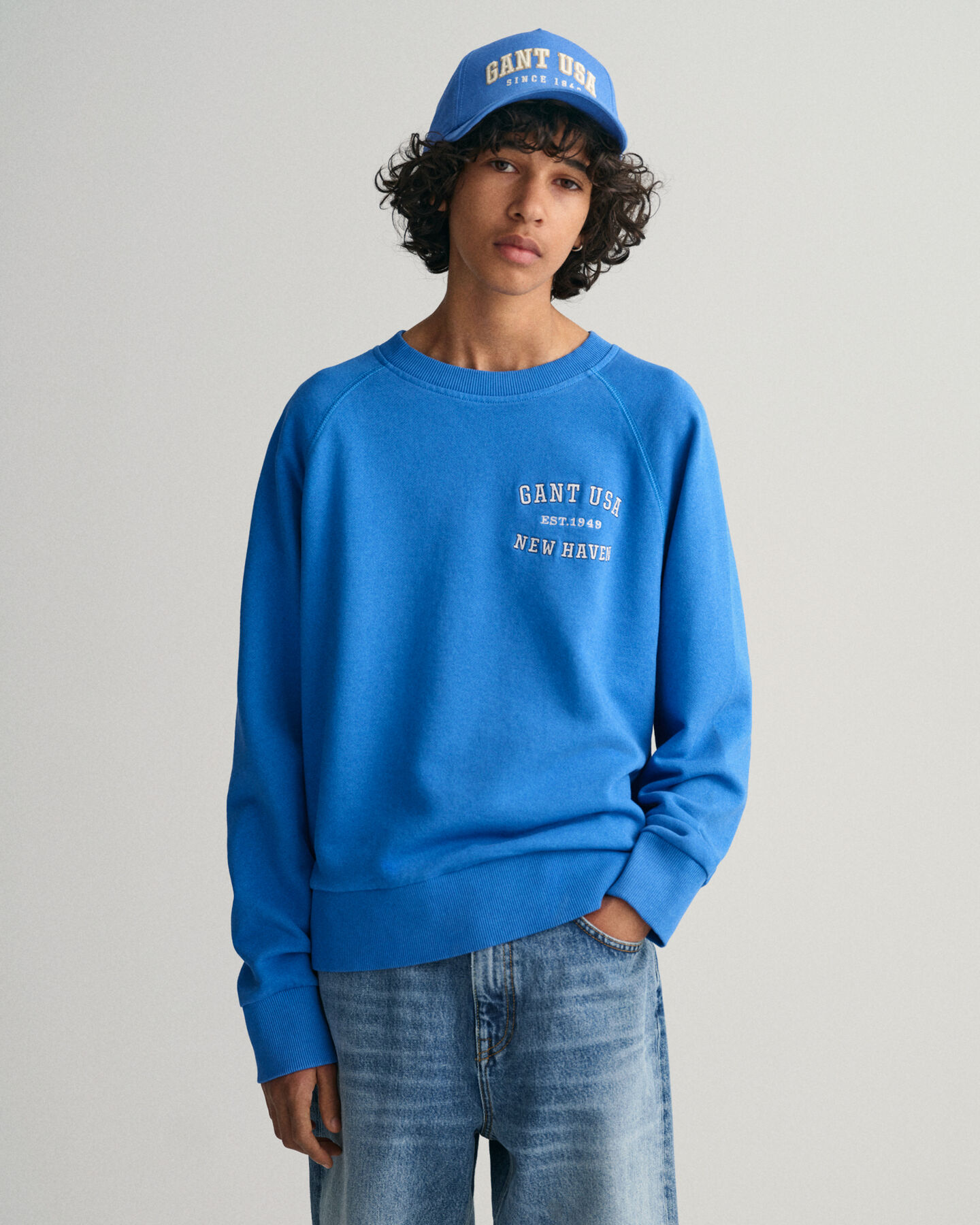 Teen Boys USA Graphic Rundhals-Sweatshirt