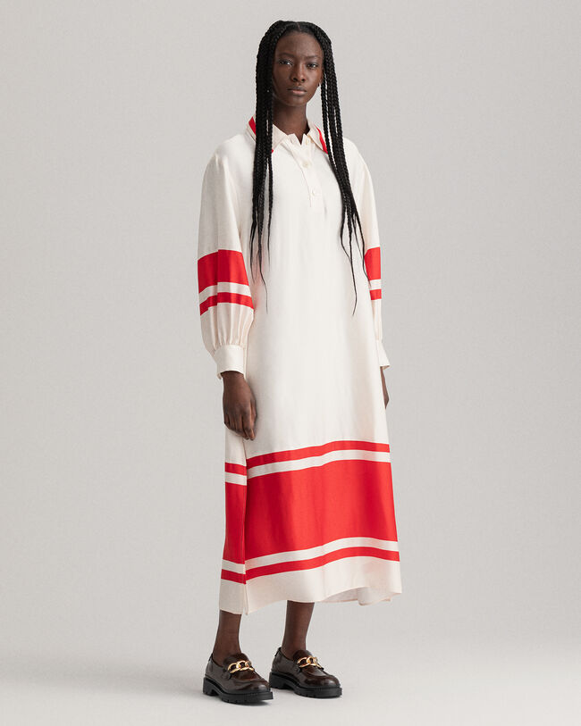 Detail Kleid mit Streifen