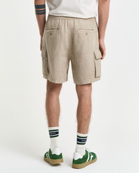Regular Fit Cargoshorts aus Leinen