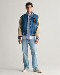 Relaxed Fit Heritage Oxford-Hemd mit Streifen