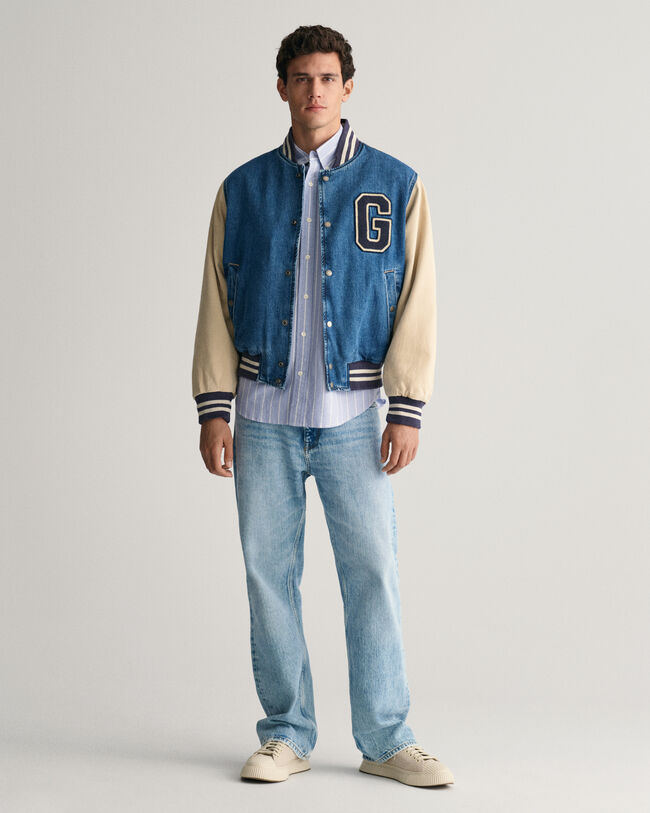 Relaxed Fit Heritage Oxford-Hemd mit Streifen